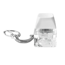 Брелок PUSH ME с LED подсветкой (фонарик), Белый