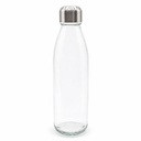 Бутылка стеклянная с манжетой и держателем Glassy, синяя