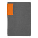 Ежедневник Flexy Star Sivilia Grey Edition Color А5, серо-оранжевый, недатированный в гибкой обложке