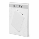 Внешний аккумулятор Fluffy, 5000 Mah, белый