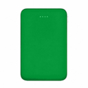 Внешний аккумулятор Fluffy, 5000 Mah, зеленый