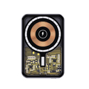 Магнитный внешний аккумулятор Proton с беспроводной зарядкой (15W), 10000 Mah, графитовый