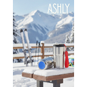 Термокружка Ashly To Go, серебристая/красная/синяя