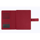 Ежедневник в суперобложке Alfa Mocco Business Edition B5, полутвердый, бордовый с золотом