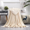 Плед флисовый SUPER SOFT COMFORT TRAVEL, бежевый