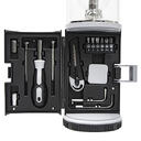 Набор инструментов Tools lantern cо встроенной лампой, 15 инструментов, черный, в пластиковом футляре