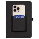 Ежедневник Smart Wallet Cambric A5, черный, недатированный, в твердой обложке с поролоном