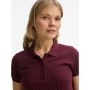 Рубашка поло женская Brandy Women, бордовая с белым, размер XL