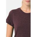 Футболка женская Regent Fit Women бордовый меланж, размер XXL