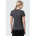 Футболка женская Regent Fit Women черный меланж, размер L