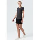 Футболка женская Regent Fit Women черный меланж, размер XXL