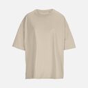 Футболка оверсайз женская Boxy Women, бежевая (льняная), размер XL