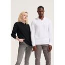 Рубашка поло унисекс с длинным рукавом Planet LSL, белая, размер M
