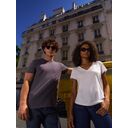 Футболка унисекс Regent с V-образным вырезом, серый меланж, размер XXL