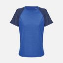 Футболка спортивная женская Vortex Women, темно-синяя с ярко-синим, размер XL