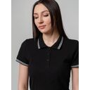 Рубашка поло женская Virma Stripes Lady, черная, размер M