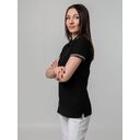 Рубашка поло женская Virma Stripes Lady, черная, размер XL