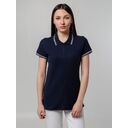 Рубашка поло женская Virma Stripes lady, темно-синяя, размер L