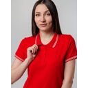 Рубашка поло женская Virma Stripes Lady, красная, размер L