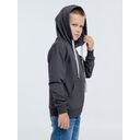Толстовка с капюшоном детская Kirenga Kids, темно-серая (графит), 12 лет