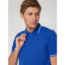 Рубашка поло Virma Stripes, ярко-синяя, размер M