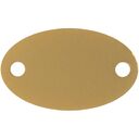 Шильдик металлический Alfa Oval, золотистый