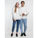 Худи оверсайз Kulonga Comfort Heavy, молочно-белое, размер XS/S