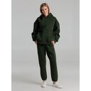 Худи Kulonga Oversize, темно-зеленый хаки, размер XS/S