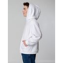 Худи флисовое унисекс Manakin, белое, размер XS/S