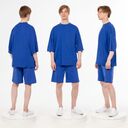 Футболка унисекс T1, синяя, размер M/L