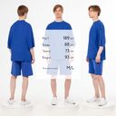 Футболка унисекс T1, синяя, размер M/L
