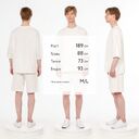 Футболка унисекс T1, молочно-белая, размер XL/XXL