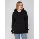 Худи унисекс с карманом на груди Chest Pocket, черное, размер M/L