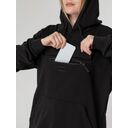 Худи унисекс с карманом на груди Chest Pocket, черное, размер M/L