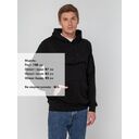 Худи унисекс с карманом на груди Chest Pocket, черное, размер M/L