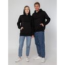 Худи унисекс с карманом на груди Chest Pocket, черное, размер M/L