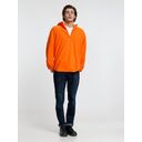Анорак флисовый унисекс Fliska, оранжевый, размер XL/XXL