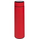 Смарт-бутылка с заменяемой батарейкой Long Therm Soft Touch, красная