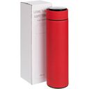 Смарт-бутылка с заменяемой батарейкой Long Therm Soft Touch, красная, без пакета