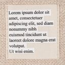Лейбл хлопковый Doni, L, неокрашенный