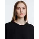 Футболка оверсайз унисекс Base Space, черная, размер XS/S