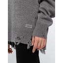 Джемпер оверсайз унисекс Grunge, серый, размер L/XL