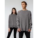 Джемпер оверсайз унисекс Grunge, серый, размер L/XL
