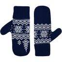 Варежки Elnik, синие с молочно-белым, размер L/XL