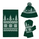 Варежки Elnik, зеленые с молочно-белым, размер L/XL