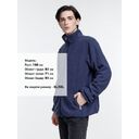 Куртка флисовая унисекс Nesse, темно-синяя, размер M/L