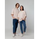 Футболка унисекс оверсайз Street Vibes, бежевая, размер M/L