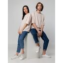 Футболка унисекс оверсайз Street Vibes, бежевая, размер M/L