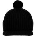 Вязаная шапка с козырьком Peaky, черная