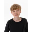 Футболка детская оверсайз Teezer, черная, 8 лет